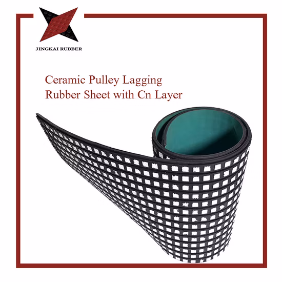 Piastra in gomma di alta qualità resistente all'usura con rivestimento ceramico e strato Cn