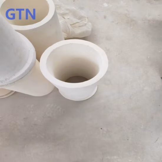 Tubo rettangolare con piastra a disco in ceramica di allumina 99% 99,7% isolato su misura